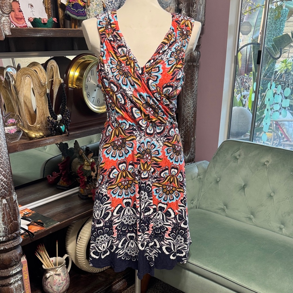 Spense Multicolor Floral Midi Dress